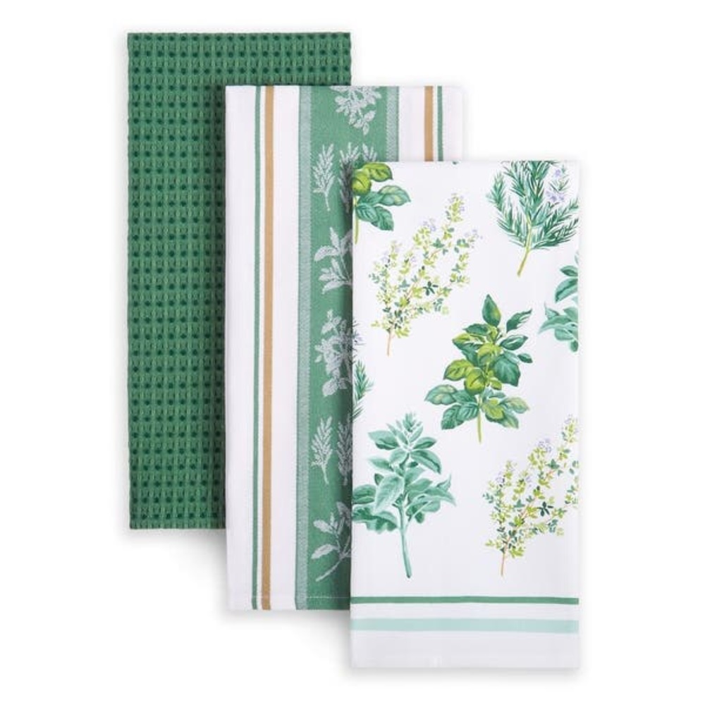 Martha Stewart Printed Herbs Kitchen Towel 3-pc